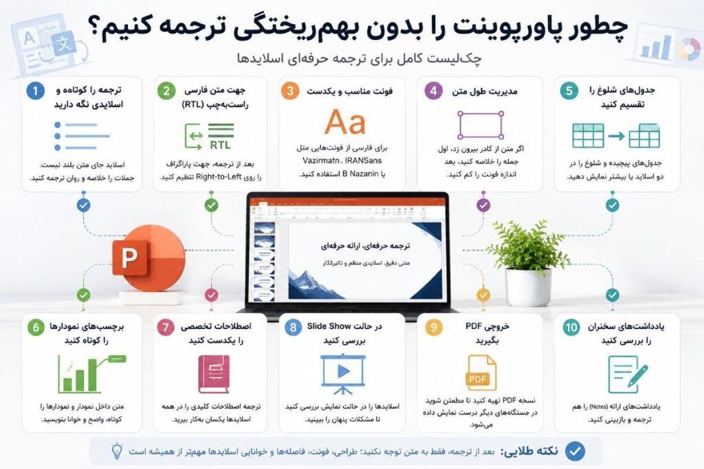 ترجمه پاورپوینت با هوش مصنوعی